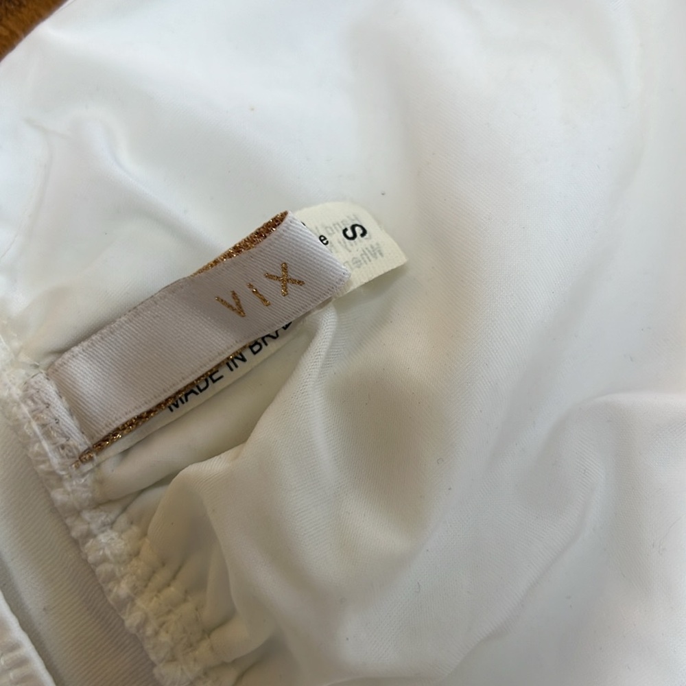 VIX ClassicWhite Halter Dress/Swim Cover-Up. S - Picture 6 of 9